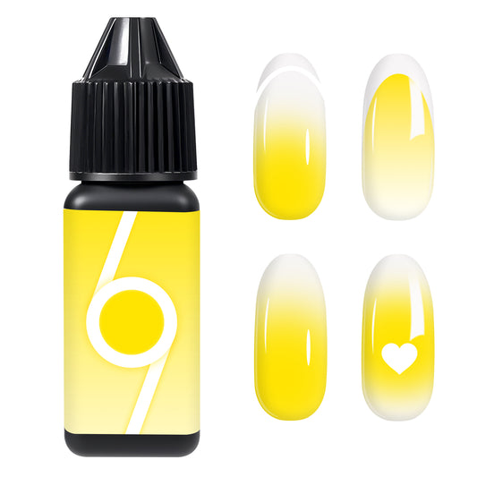 Babyongle Airbrush Gel Nail Polish - Fluorescent Yellow(B-08) - 15ML / 0.5 FL.OZ