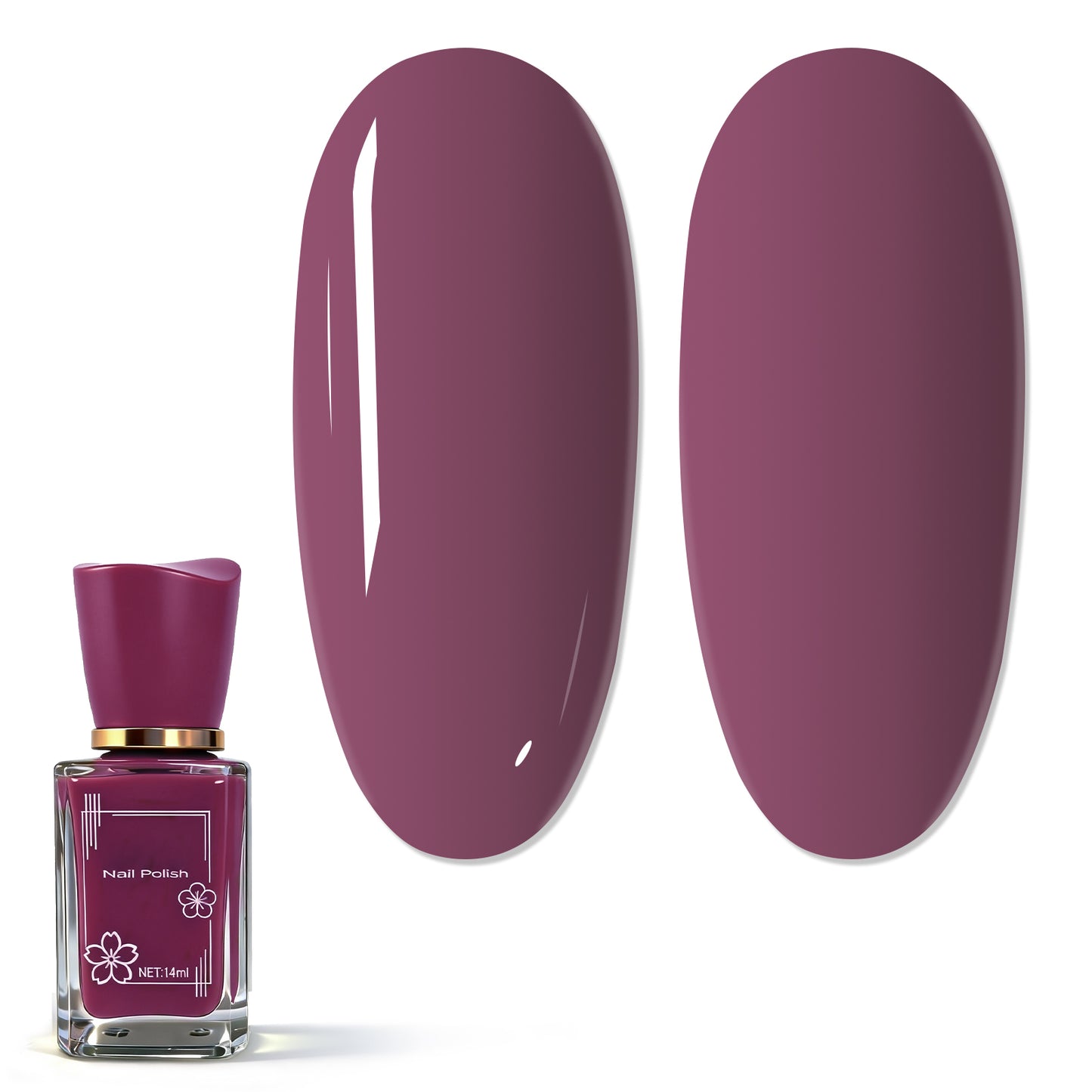 Babyongle Quick Dry Nail Polish for Nail Art - Purple Pink#121 - 14ML / 0.47FL.OZ