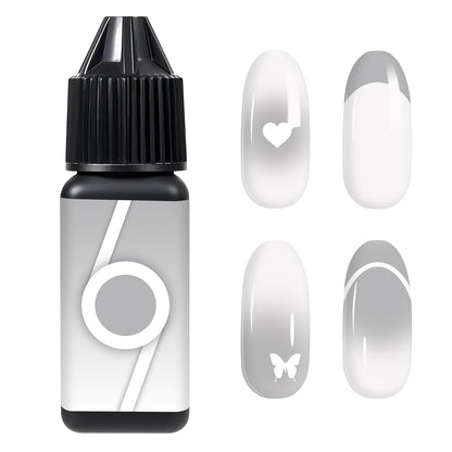 Babyongle Airbrush Gel Nail Polish - Milk Grey(B-15) - 15ML / 0.5 FL.OZ