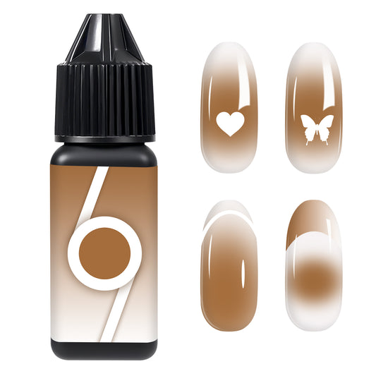 Babyongle Airbrush Gel Nail Polish - Light Coffee(B-17) - 15ML / 0.5 FL.OZ