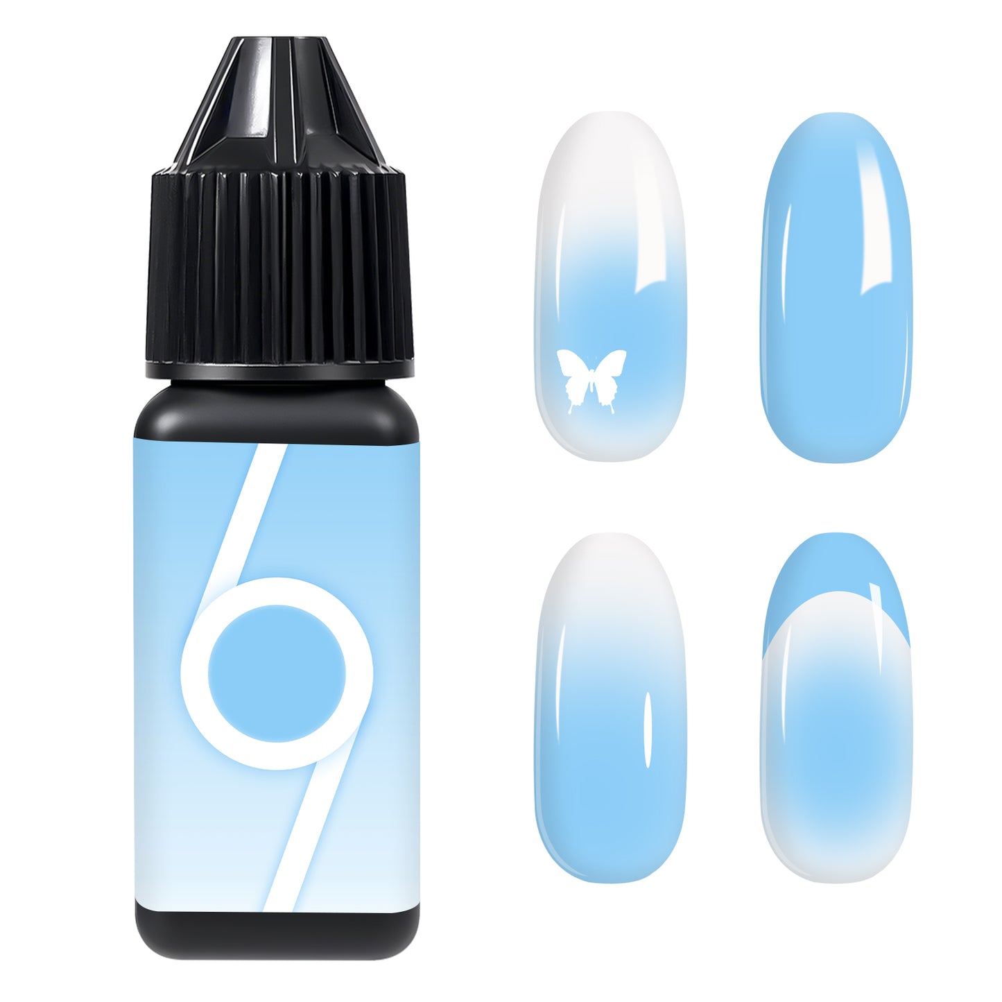 Babyongle Airbrush Gel Nail Polish - Sky Blue(B-06) - 15ML / 0.5 FL.OZ