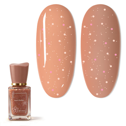 Babyongle Quick Dry Nail Polish for Nail Art - Shimmery Nude#129 - 14ML / 0.47FL.OZ