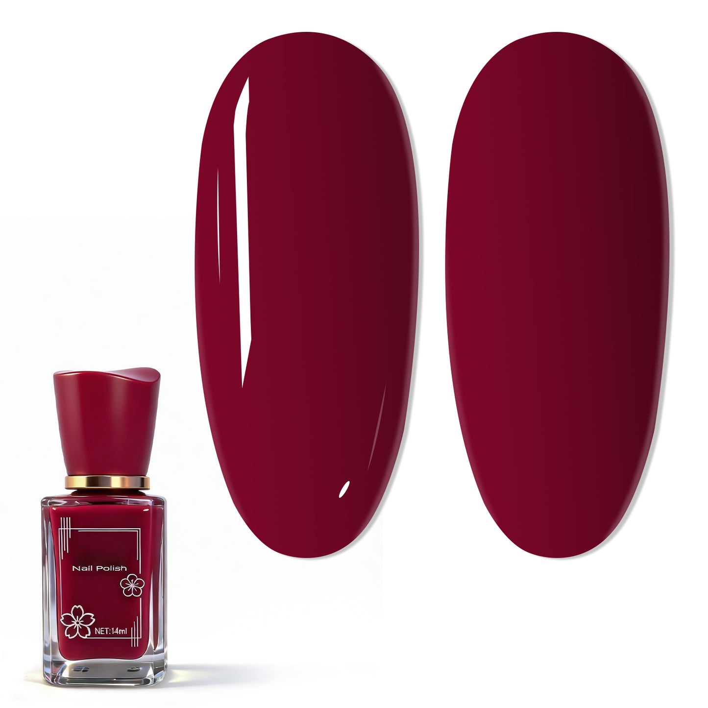 Babyongle Quick Dry Nail Polish for Nail Art - Burgundy Red#113 - 14ML / 0.47FL.OZ