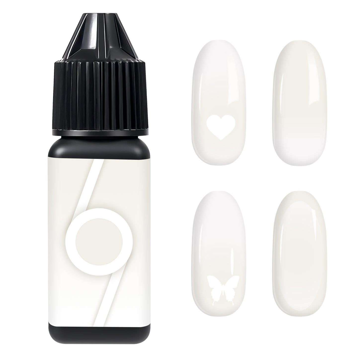 Babyongle Airbrush Gel Nail Polish - Pearl White(B-14) - 15ML / 0.5 FL.OZ