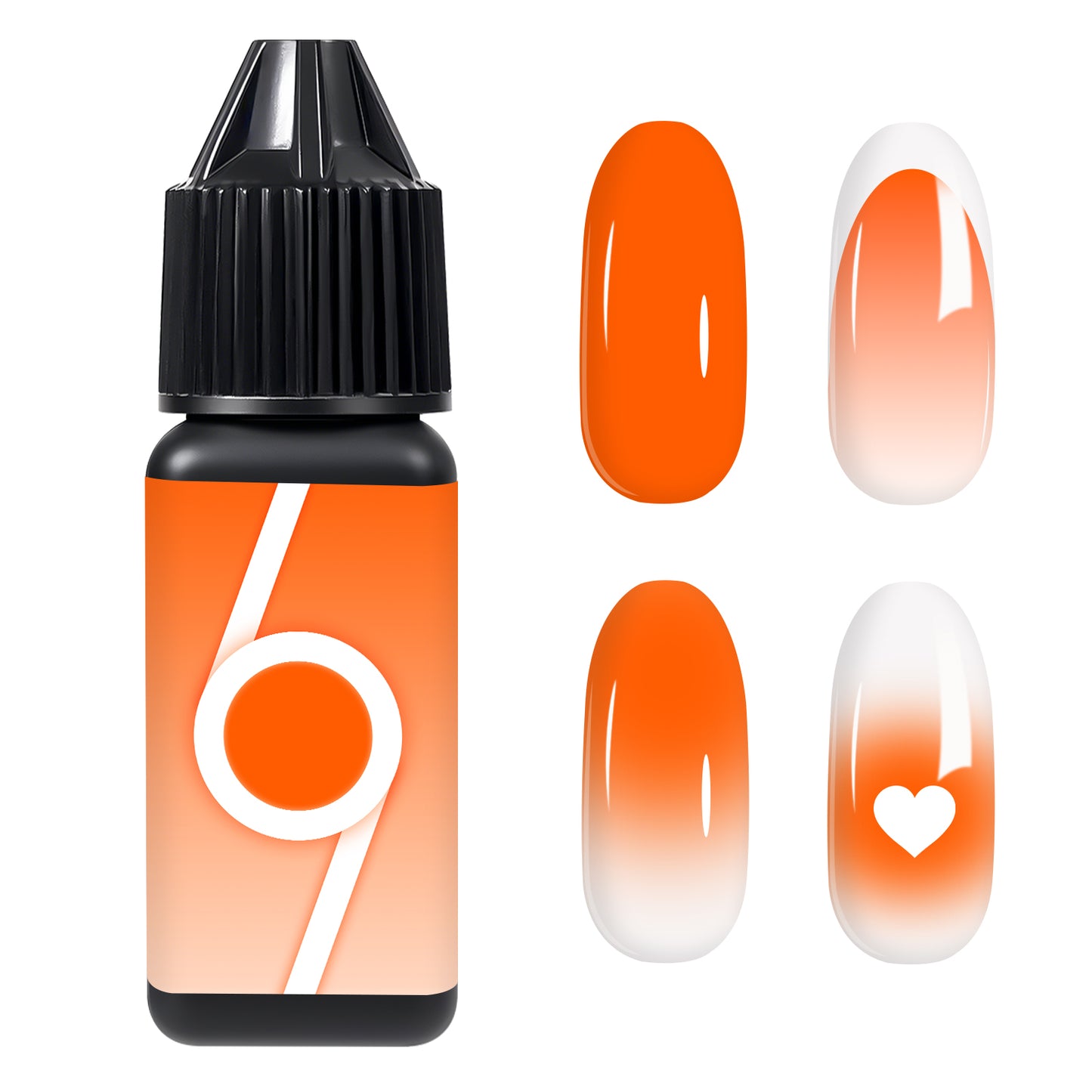 Babyongle Airbrush Gel Nail Polish - Sunset Orange(B-09) - 15ML / 0.5 FL.OZ