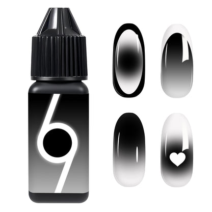 Babyongle Airbrush Gel Nail Polish - Midnight Black(B-12) - 15ML / 0.5 FL.OZ