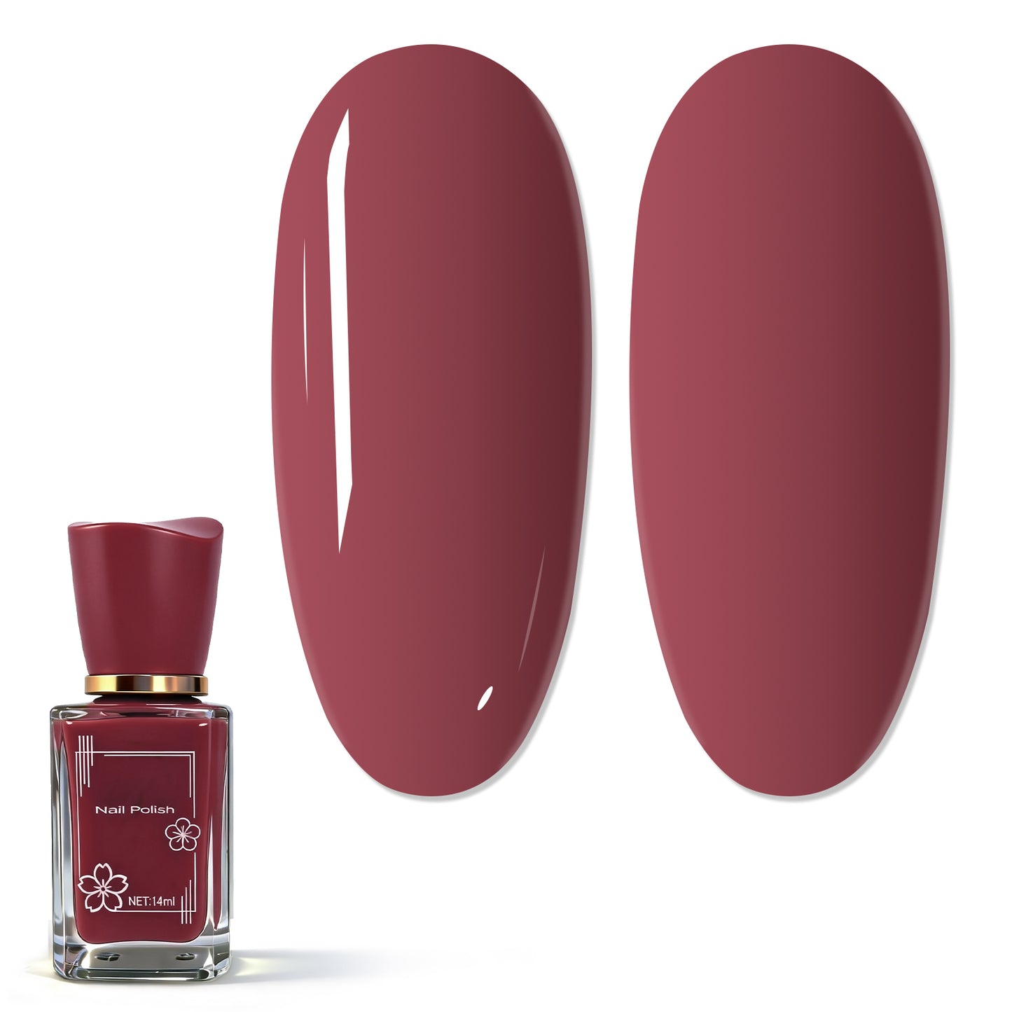 Babyongle Quick Dry Nail Polish for Nail Art - Dusty Rose#122 - 14ML / 0.47FL.OZ