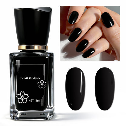 Babyongle Quick Dry Nail Polish for Nail Art - Black#136 - 14ML / 0.47FL.OZ