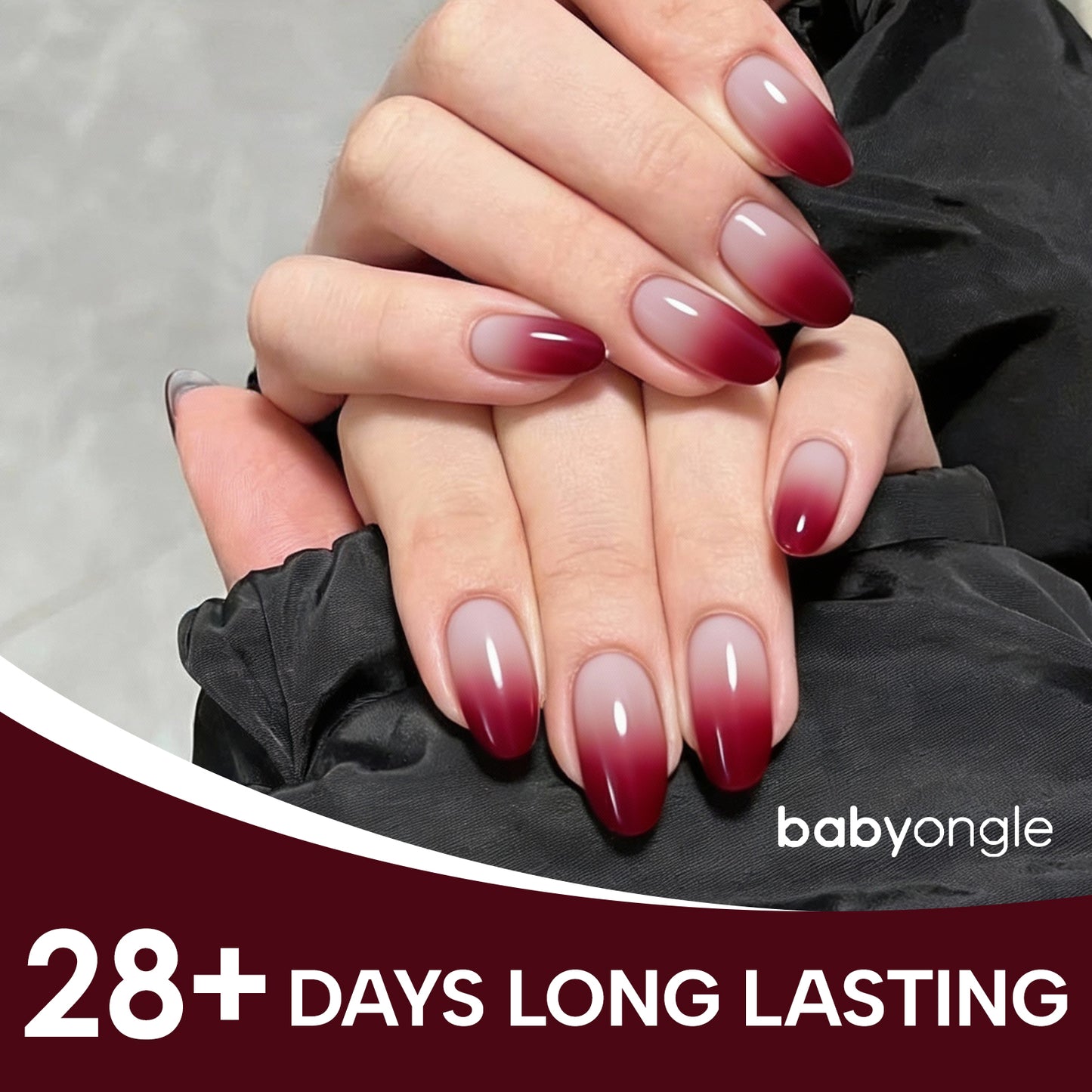 Babyongle Airbrush Gel Nail Polish - Wine Red(B-18) - 15ML / 0.5 FL.OZ