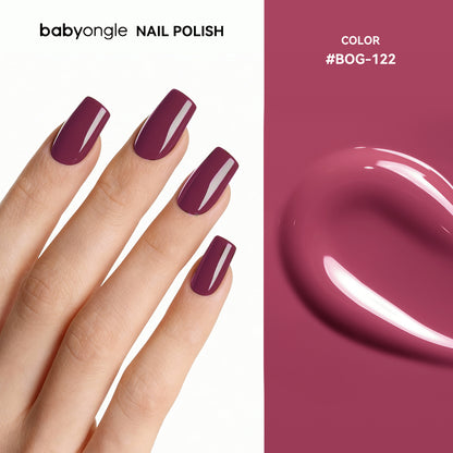 Babyongle Quick Dry Nail Polish for Nail Art - Dusty Rose#122 - 14ML / 0.47FL.OZ