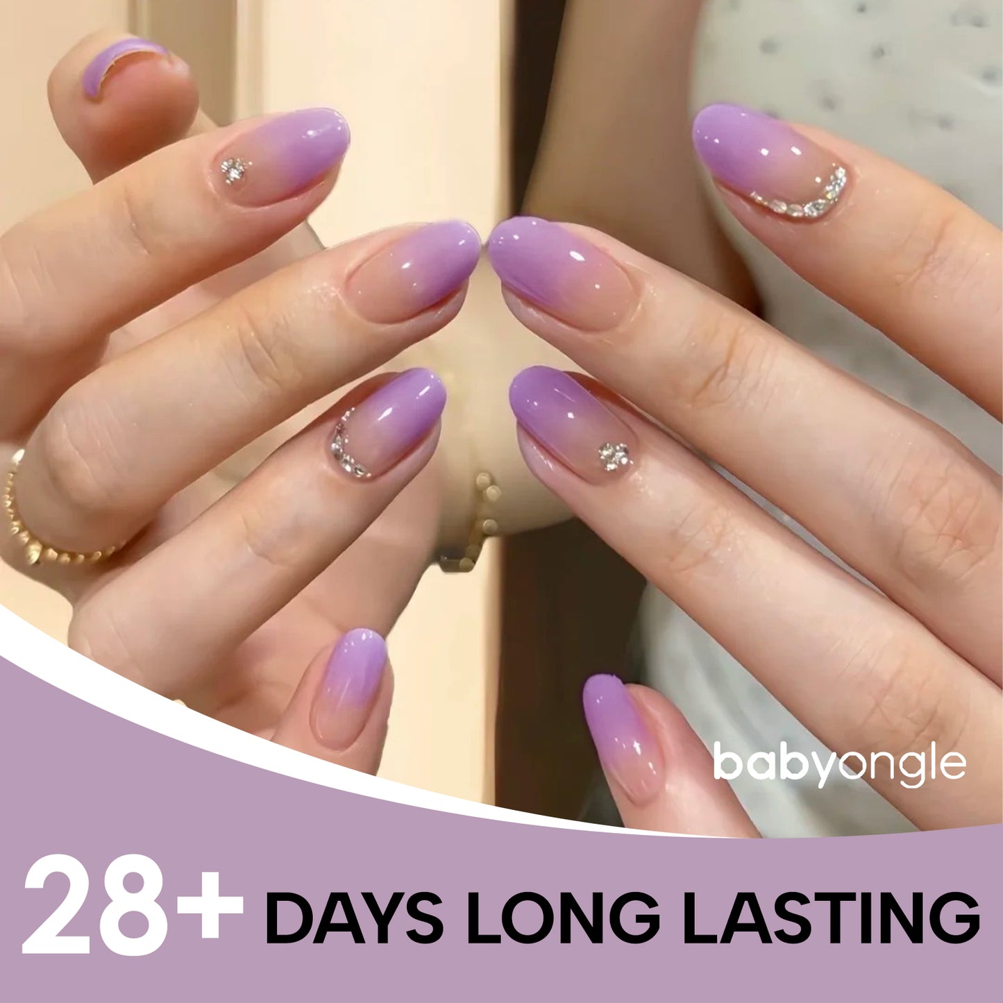 Babyongle Airbrush Gel Nail Polish - Taro Purple(B-04) - 15ML / 0.5 FL.OZ