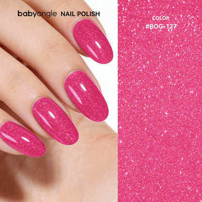 Babyongle Quick Dry Nail Polish for Nail Art - Shimmer Pink#127 - 14ML / 0.47FL.OZ