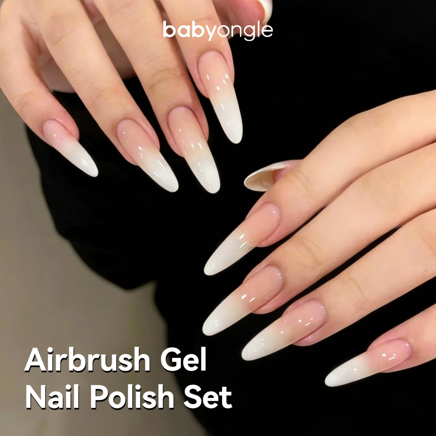 Babyongle Airbrush Gel Nail Polish - White(B-11) - 30ML / 1FL.OZ