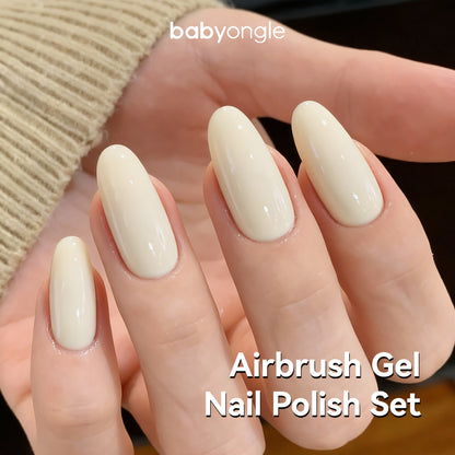 Babyongle Airbrush Gel Nail Polish - Pearl White(B-14) - 15ML / 0.5 FL.OZ