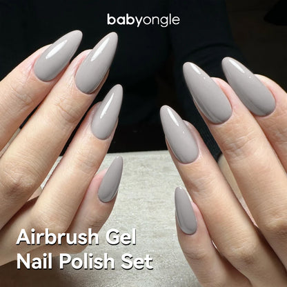 Babyongle Airbrush Gel Nail Polish - Milk Grey(B-15) - 15ML / 0.5 FL.OZ