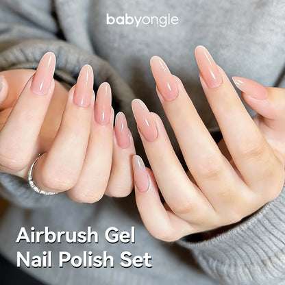 Babyongle Airbrush Gel Nail Polish - Nude Pink(B-16) - 15ML / 0.5 FL.OZ