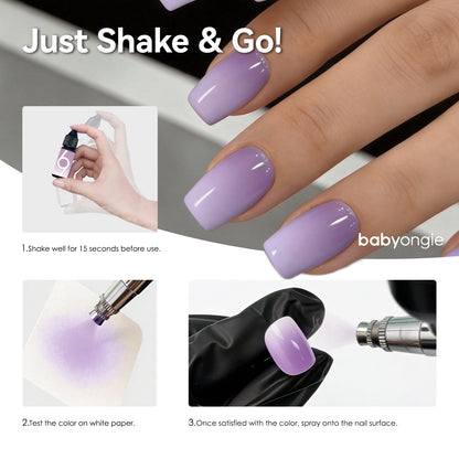 Babyongle Airbrush Gel Nail Polish - Taro Purple(B-04) - 15ML / 0.5 FL.OZ
