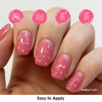 Babyongle Quick Dry Nail Polish for Nail Art - Peach Pink#128 - 14ML / 0.47FL.OZ