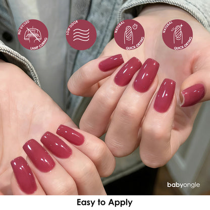 Babyongle Quick Dry Nail Polish for Nail Art - Dusty Rose#122 - 14ML / 0.47FL.OZ