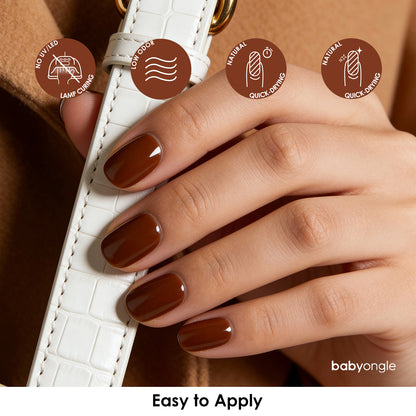 Babyongle Quick Dry Nail Polish for Nail Art - Brown#119 - 14ML / 0.47FL.OZ