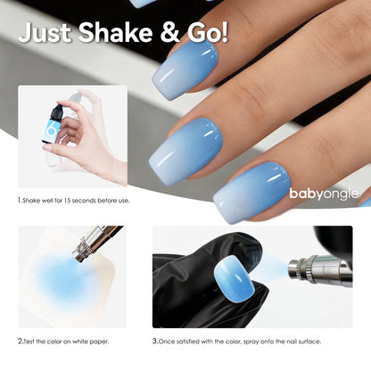 Babyongle Airbrush Gel Nail Polish - Sky Blue(B-06) - 15ML / 0.5 FL.OZ