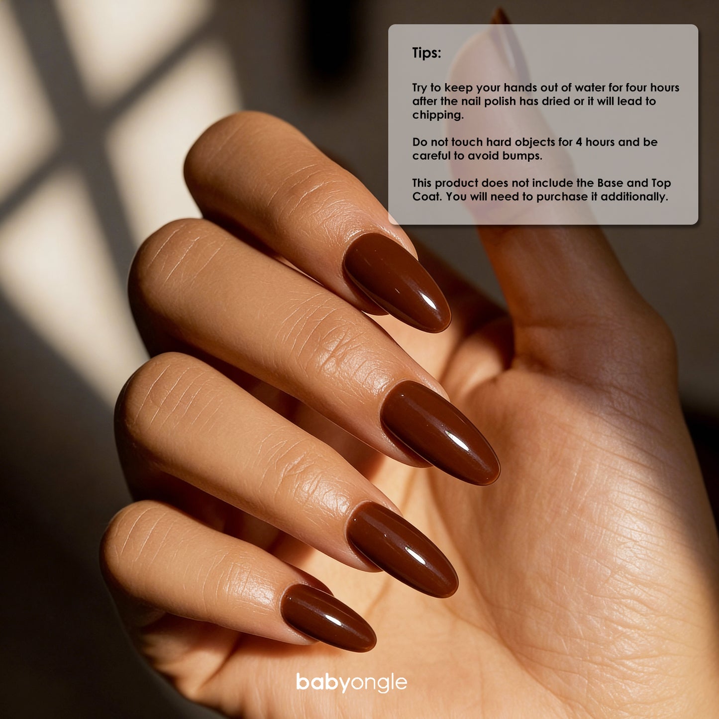 Babyongle Quick Dry Nail Polish for Nail Art - Brown#119 - 14ML / 0.47FL.OZ