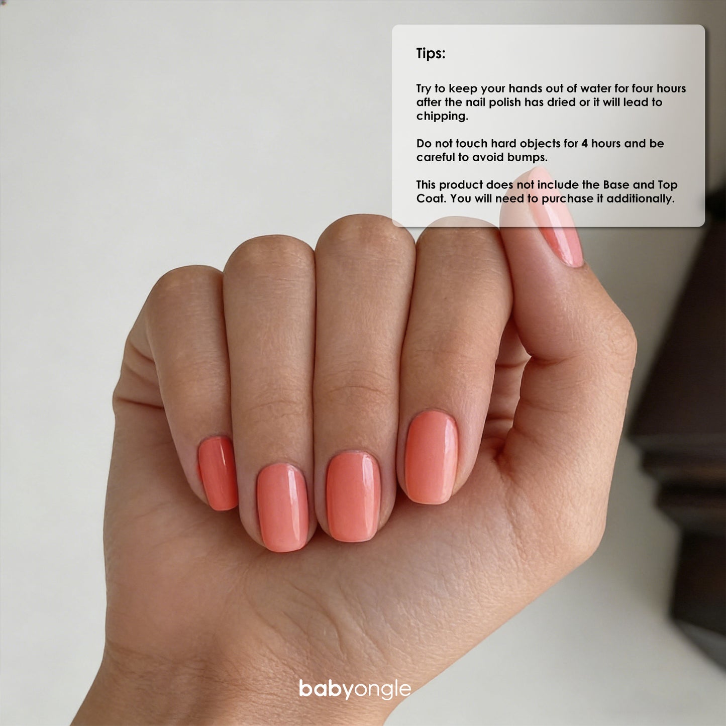 Babyongle Quick Dry Nail Polish for Nail Art - Nude Pink#102 - 14ML / 0.47FL.OZ