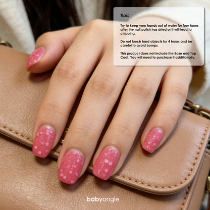 Babyongle Quick Dry Nail Polish for Nail Art - Peach Pink#128 - 14ML / 0.47FL.OZ