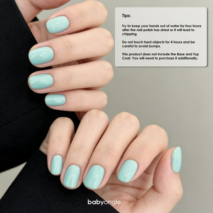 Babyongle Quick Dry Nail Polish for Nail Art - Light Green#109 - 14ML / 0.47FL.OZ