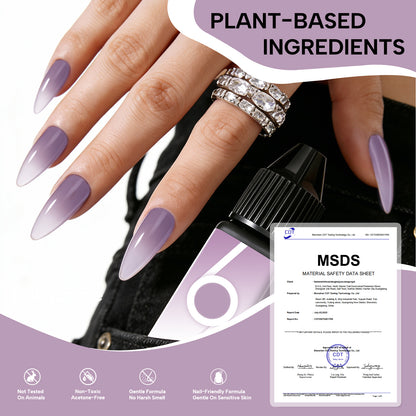 Babyongle Airbrush Gel Nail Polish - Taro Purple(B-04) - 15ML / 0.5 FL.OZ