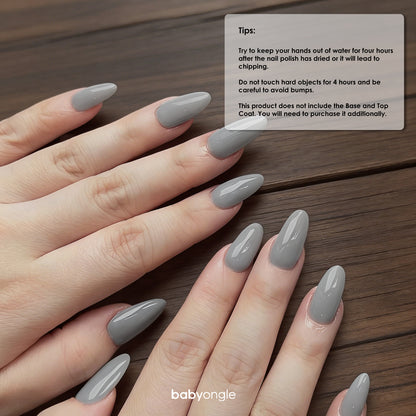Babyongle Quick Dry Nail Polish for Nail Art - Grey#110 - 14ML / 0.47FL.OZ