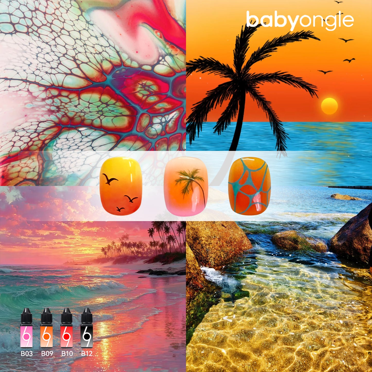 Babyongle Airbrush Gel Nail Polish Set - 1st Edition