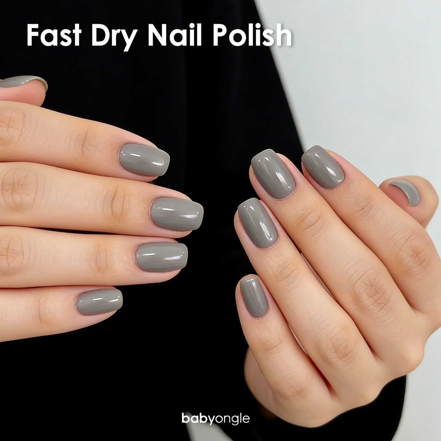 Babyongle Quick Dry Nail Polish for Nail Art - Grey#110 - 14ML / 0.47FL.OZ