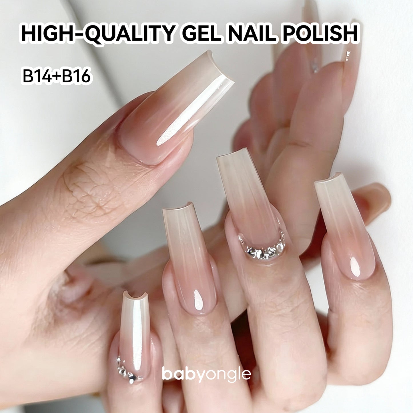 Babyongle Airbrush Gel Nail Polish - Pearl White(B-14) - 15ML / 0.5 FL.OZ