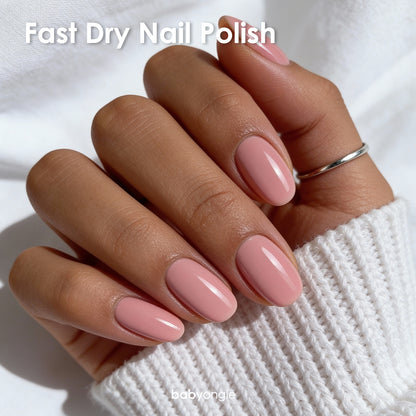 Babyongle Quick Dry Nail Polish for Nail Art - Tinted Pink#106 - 14ML / 0.47FL.OZ