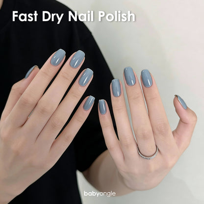 Babyongle Quick Dry Nail Polish for Nail Art - Light Blue#101 - 14ML / 0.47FL.OZ
