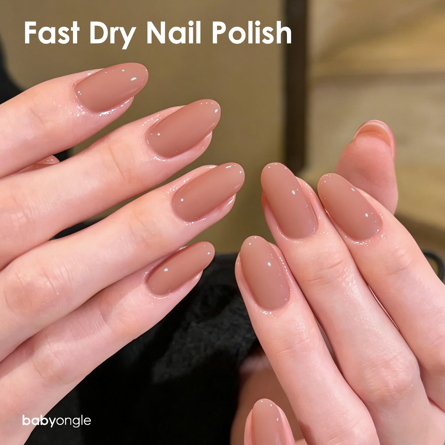 Babyongle Quick Dry Nail Polish for Nail Art - Rose Nude#117 - 14ML / 0.47FL.OZ
