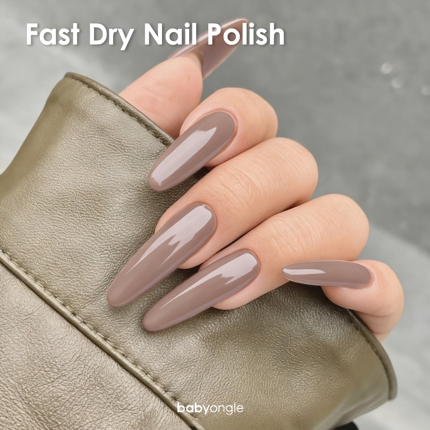 Babyongle Quick Dry Nail Polish for Nail Art - Nude Brown#103 - 14ML / 0.47FL.OZ