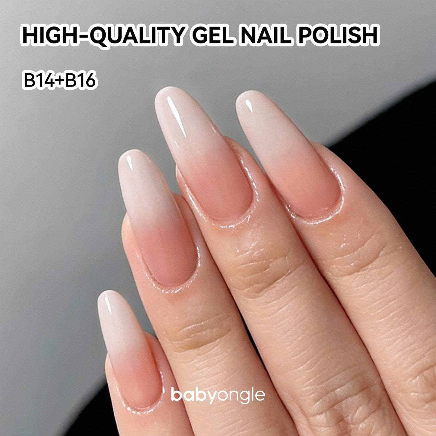 Babyongle Airbrush Gel Nail Polish - Nude Pink(B-16) - 15ML / 0.5 FL.OZ