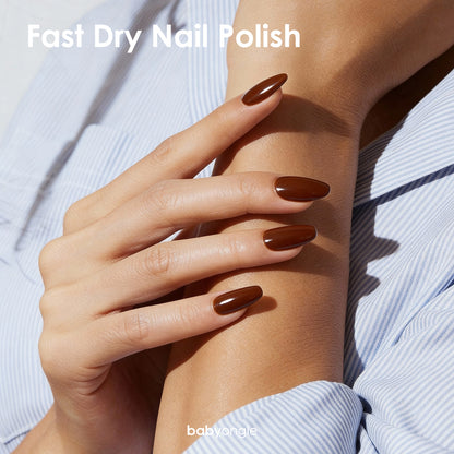 Babyongle Quick Dry Nail Polish for Nail Art - Brown#119 - 14ML / 0.47FL.OZ
