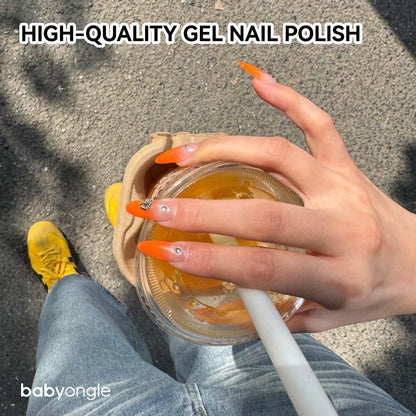 Babyongle Airbrush Gel Nail Polish - Sunset Orange(B-09) - 15ML / 0.5 FL.OZ