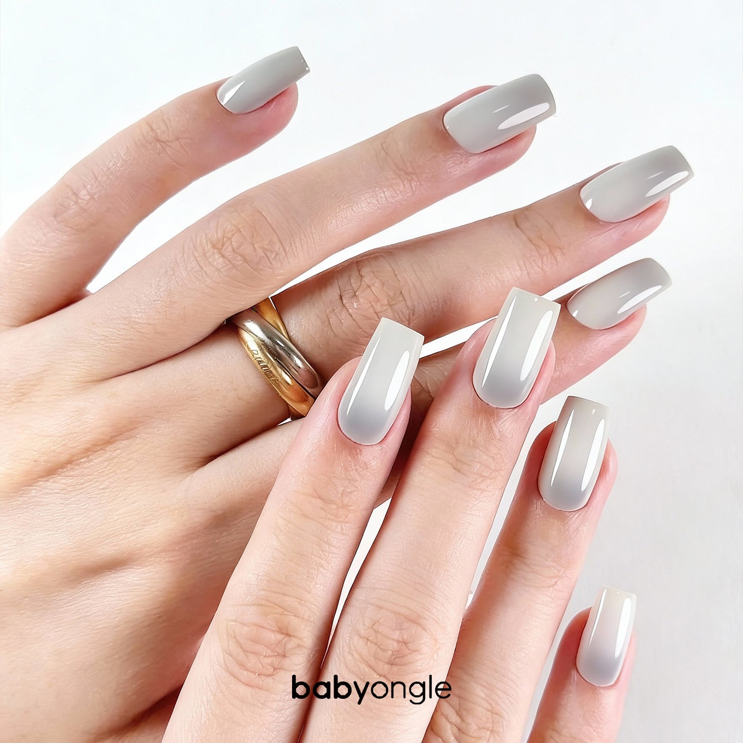 Babyongle Airbrush Gel Nail Polish - Milk Grey(B-15) - 15ML / 0.5 FL.OZ