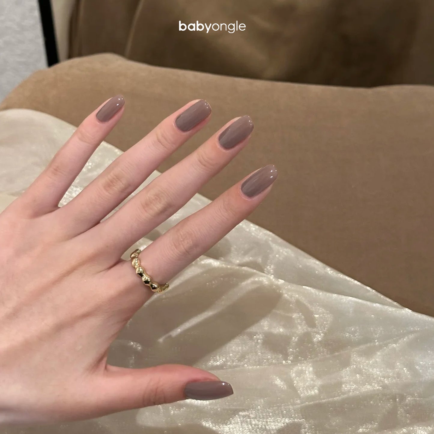 Babyongle Quick Dry Nail Polish for Nail Art - Nude Brown#103 - 14ML / 0.47FL.OZ