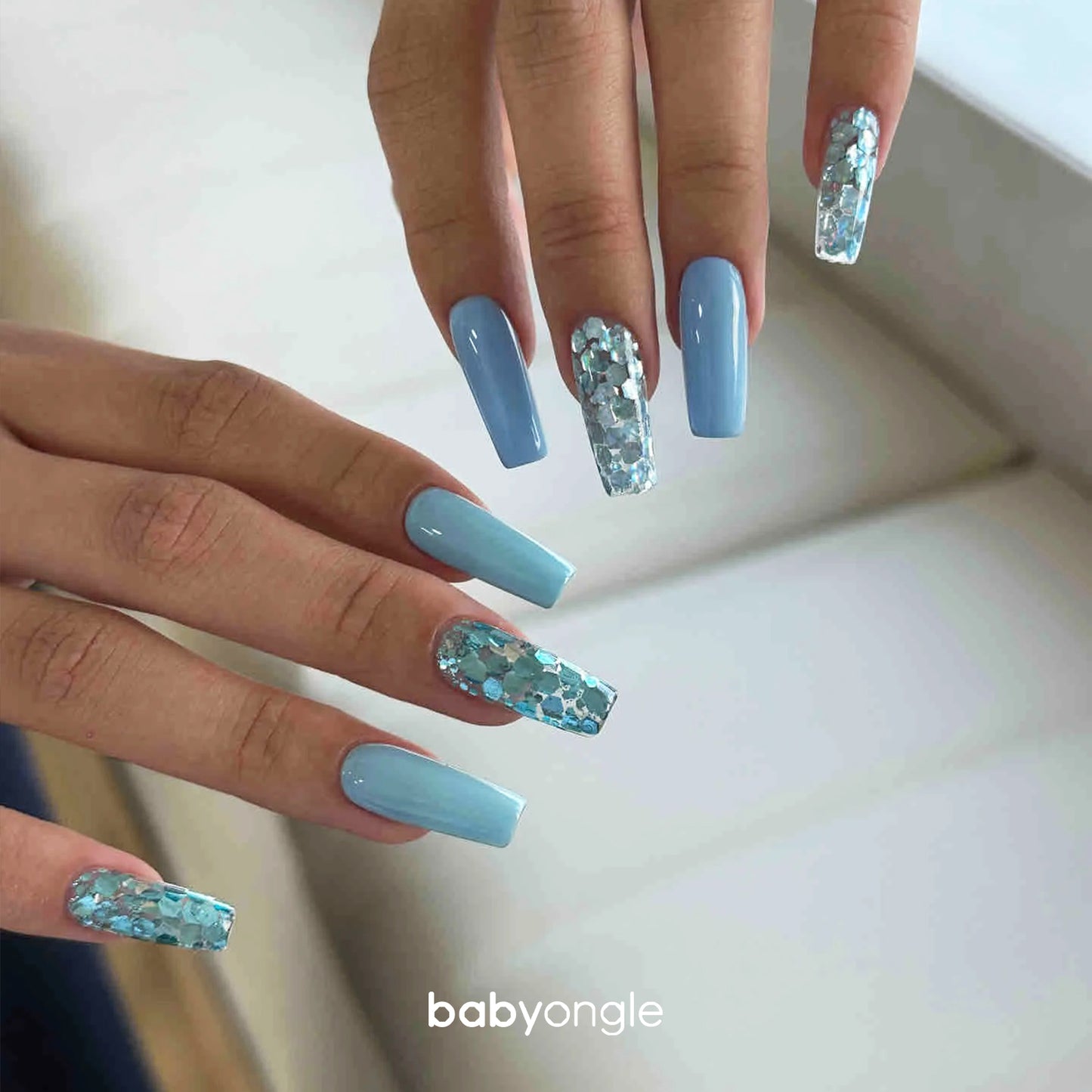 Babyongle Airbrush Gel Nail Polish - Sky Blue(B-06) - 15ML / 0.5 FL.OZ