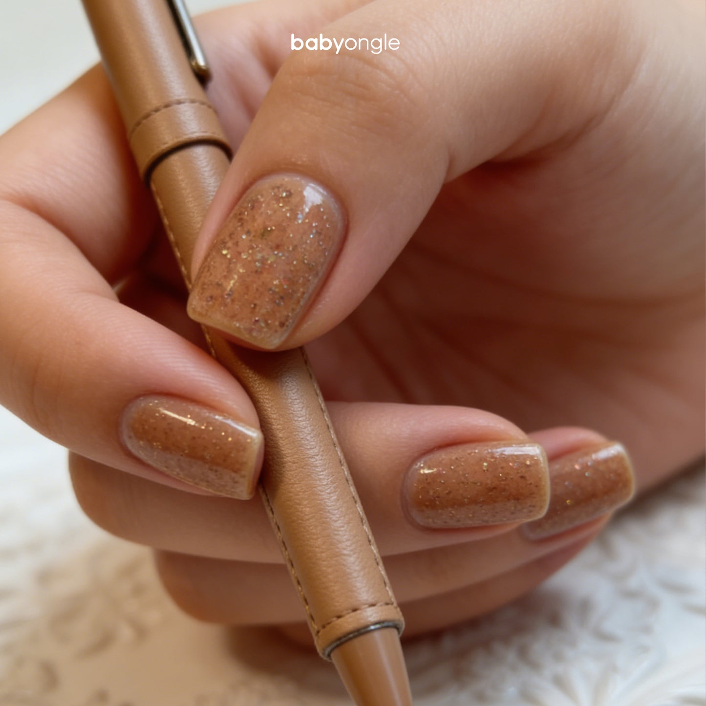 Babyongle Quick Dry Nail Polish for Nail Art - Shimmery Nude#129 - 14ML / 0.47FL.OZ