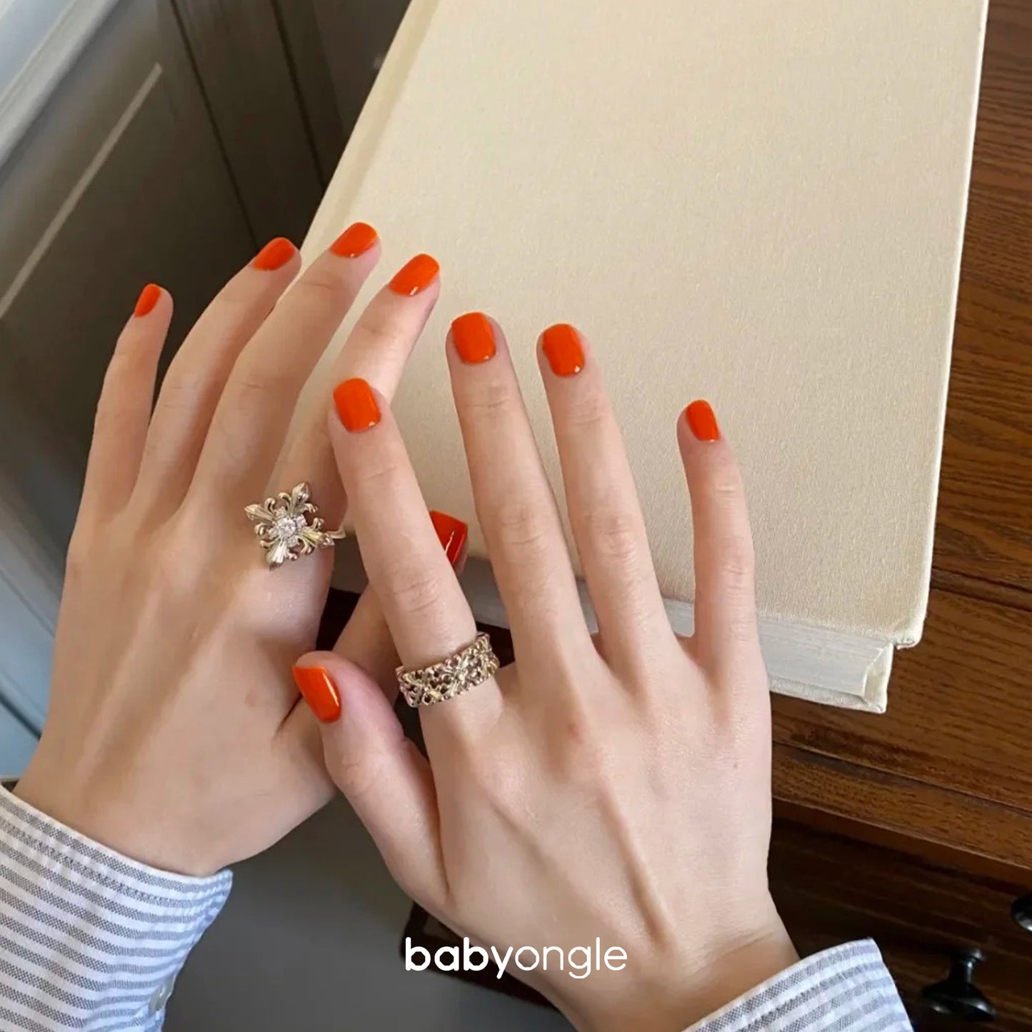 Babyongle Airbrush Gel Nail Polish - Sunset Orange(B-09) - 15ML / 0.5 FL.OZ