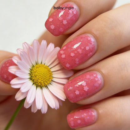 Babyongle Quick Dry Nail Polish for Nail Art - Peach Pink#128 - 14ML / 0.47FL.OZ