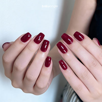 Babyongle Quick Dry Nail Polish for Nail Art - Burgundy Red#113 - 14ML / 0.47FL.OZ