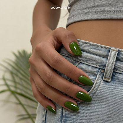 Babyongle Quick Dry Nail Polish for Nail Art - Avocado Green#111 - 14ML / 0.47FL.OZ